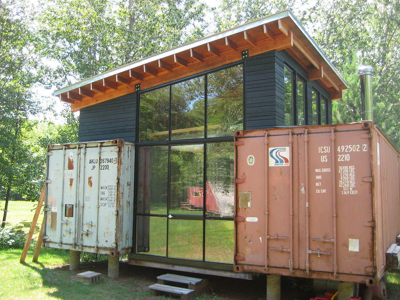 early shipping container conversion